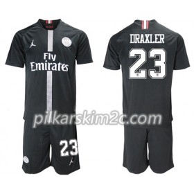Koszulka Paris Saint-Germain Draxler 23 Jordan Czarny Dziecięca Trzeciej 2018-2019 - Koszulki Piłkarskie
